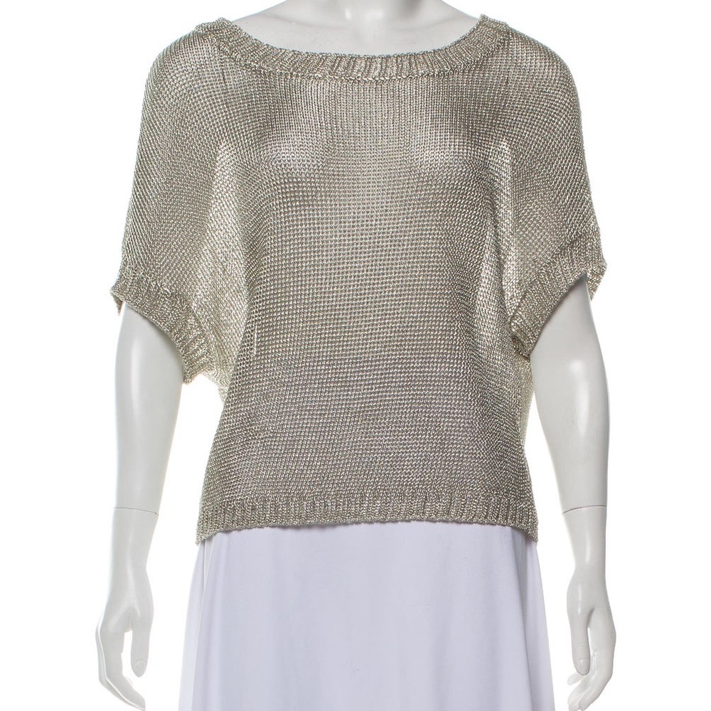 Vince Metallic Knit Sweater